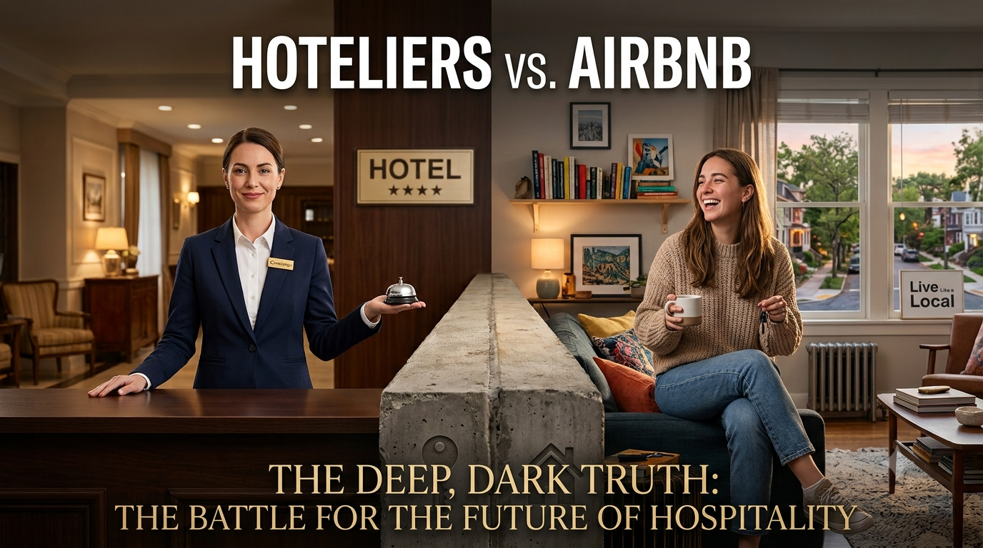The Deep, Dark Truth: Hoteliers vs. Airbnb — The Battle for the Future of Hospitality